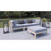topsail light brown ottoman   