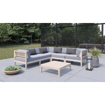 topsail light brown ottoman   