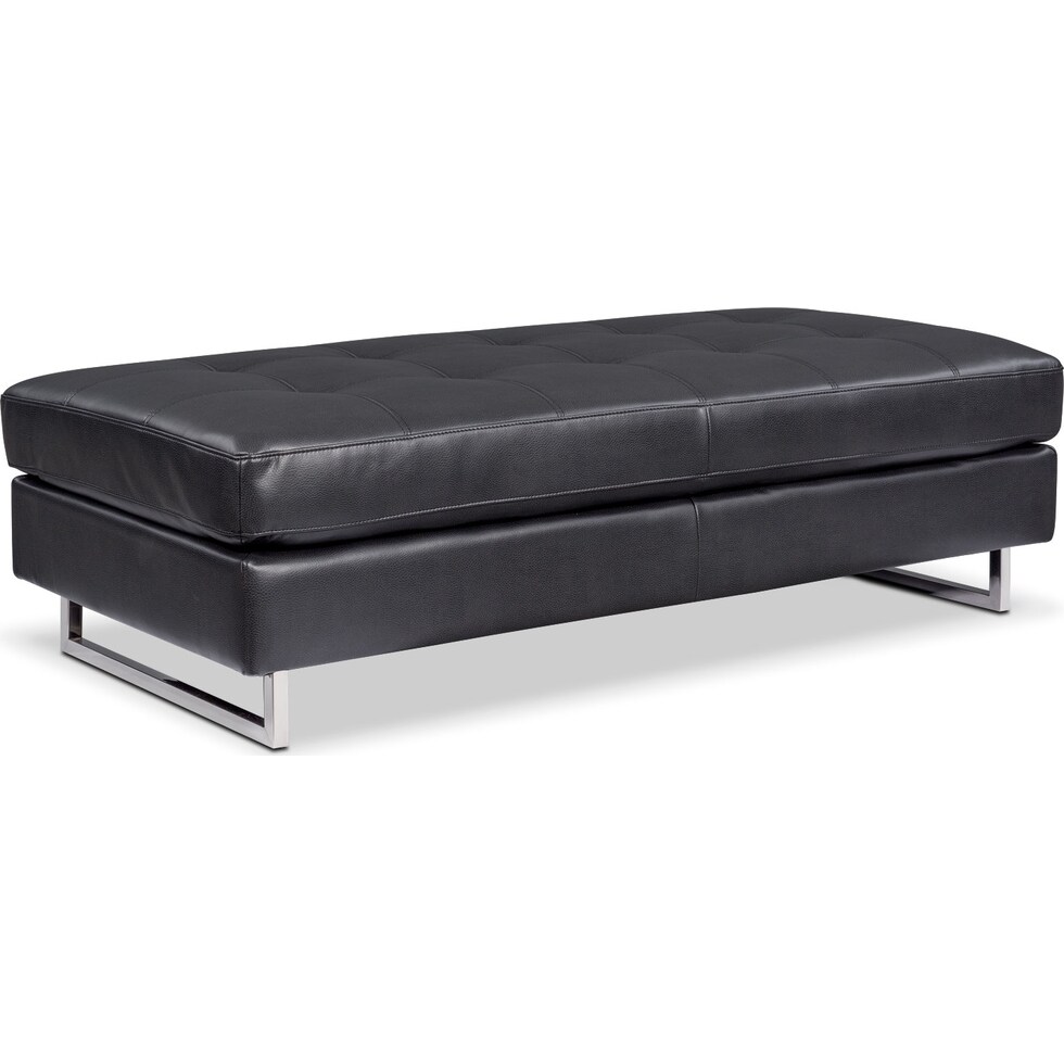 torino charcoal charcoal cocktail ottoman   