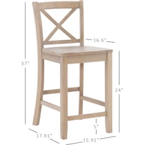 torino gray counter height stool   