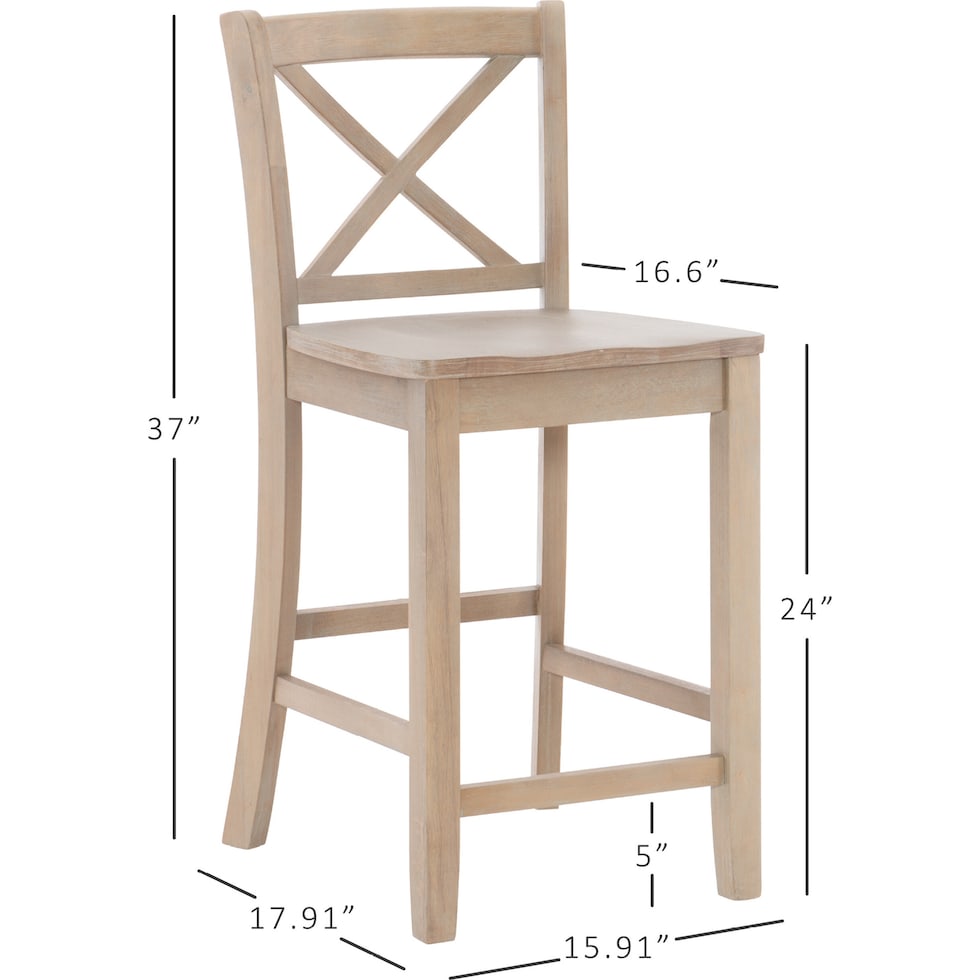 torino gray counter height stool   