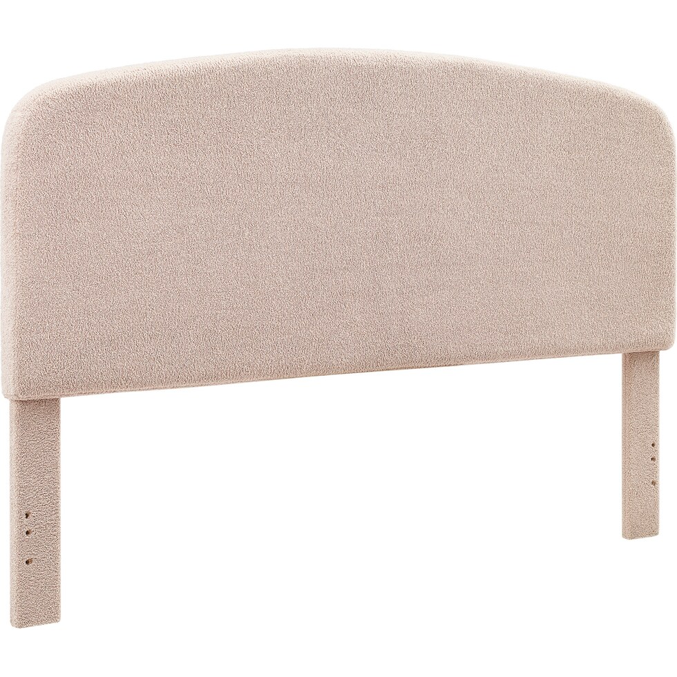 torino light brown king headboard   