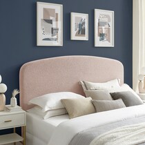 torino light brown king headboard   