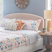 torino light brown king headboard   