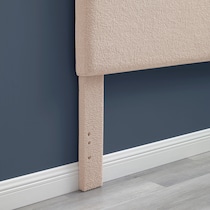 torino light brown king headboard   