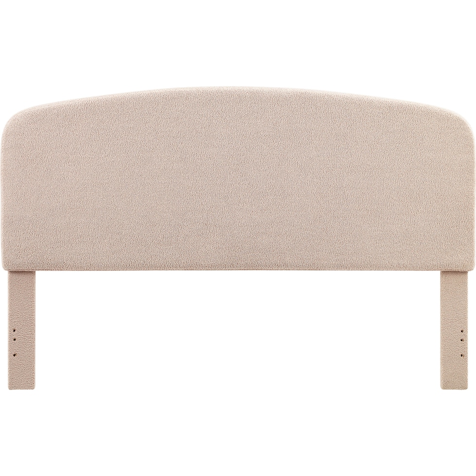 torino light brown king headboard   