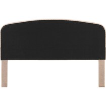 torino light brown king headboard   