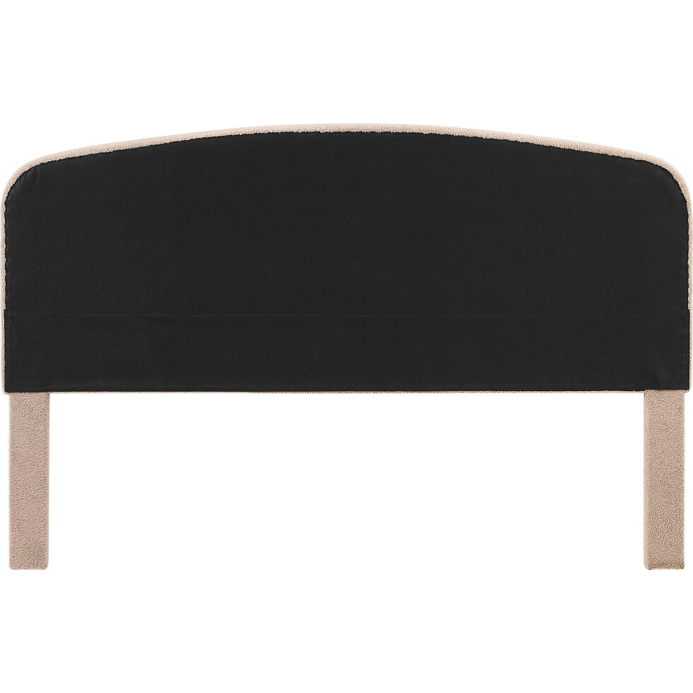 torino light brown king headboard   