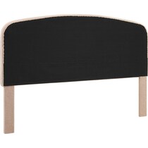 torino light brown king headboard   