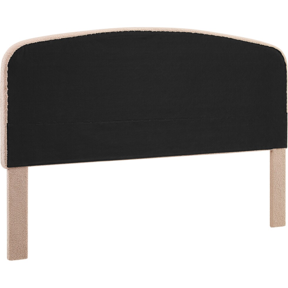 torino light brown king headboard   