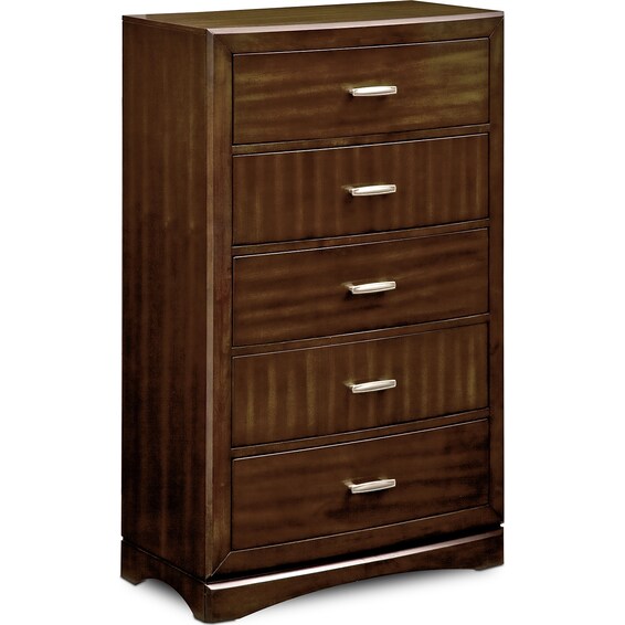 Toronto 5Piece Storage Bedroom Set with Dresser and Mirror Value