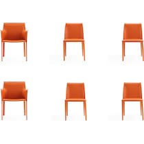 torres orange dining chair   