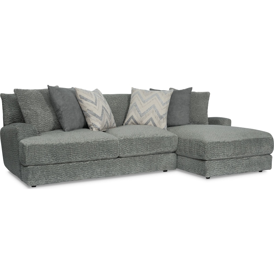 Torrey 2Piece Sectional with RightFacing Chaise Ash Value City