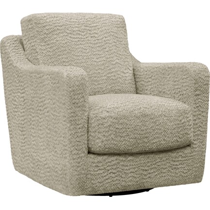 Torrey Swivel Accent Chair - Ivory