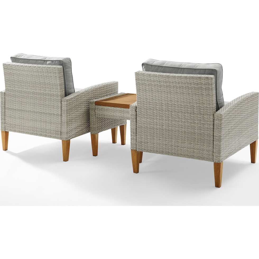 totten key gray outdoor chair set   