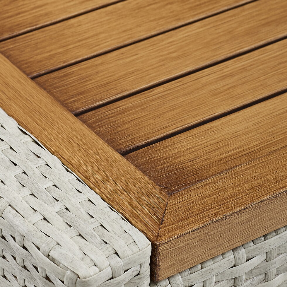 totten key gray outdoor end table   
