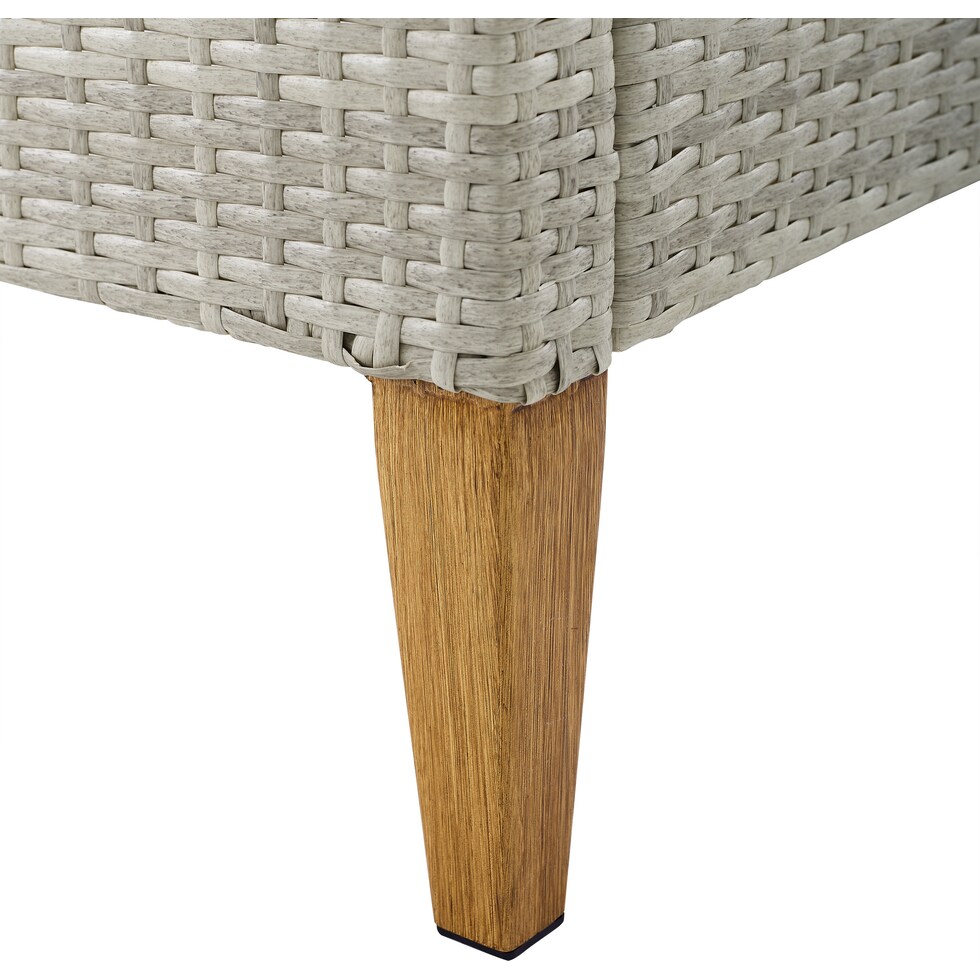totten key gray outdoor end table   