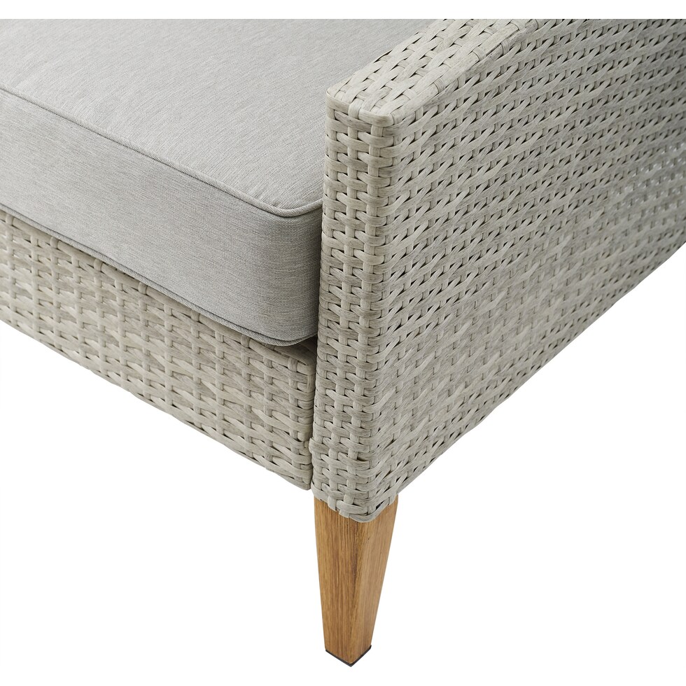 totten key gray outdoor sofa set   