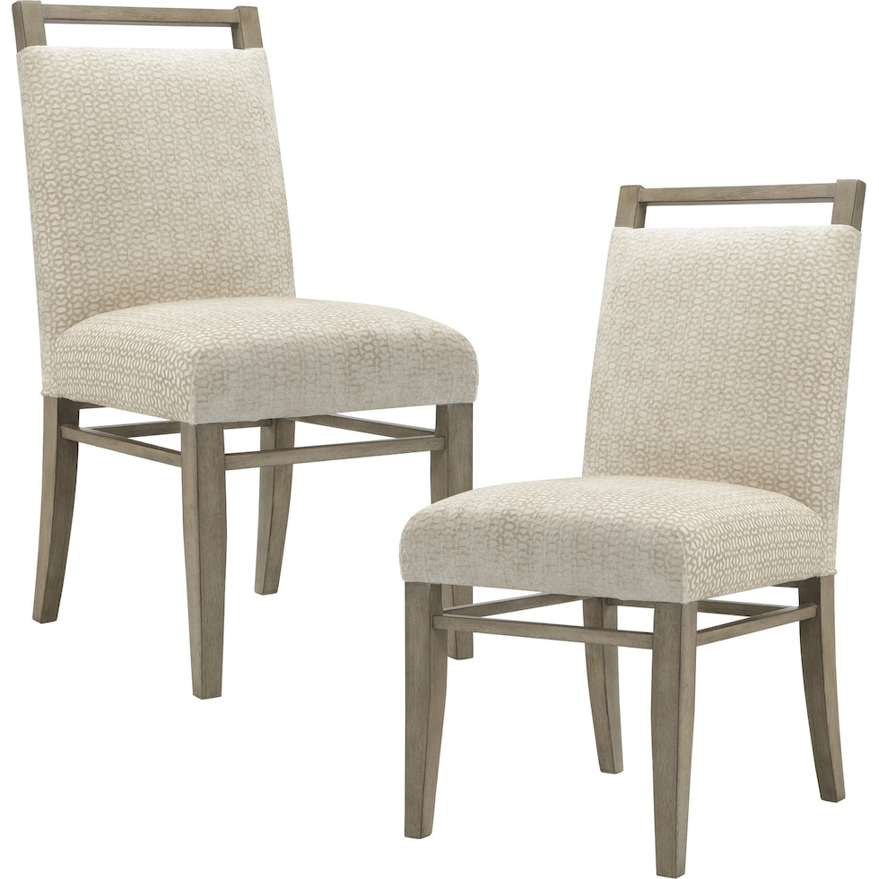 townes white dining chair   