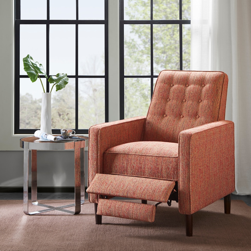 townsend red manual recliner   