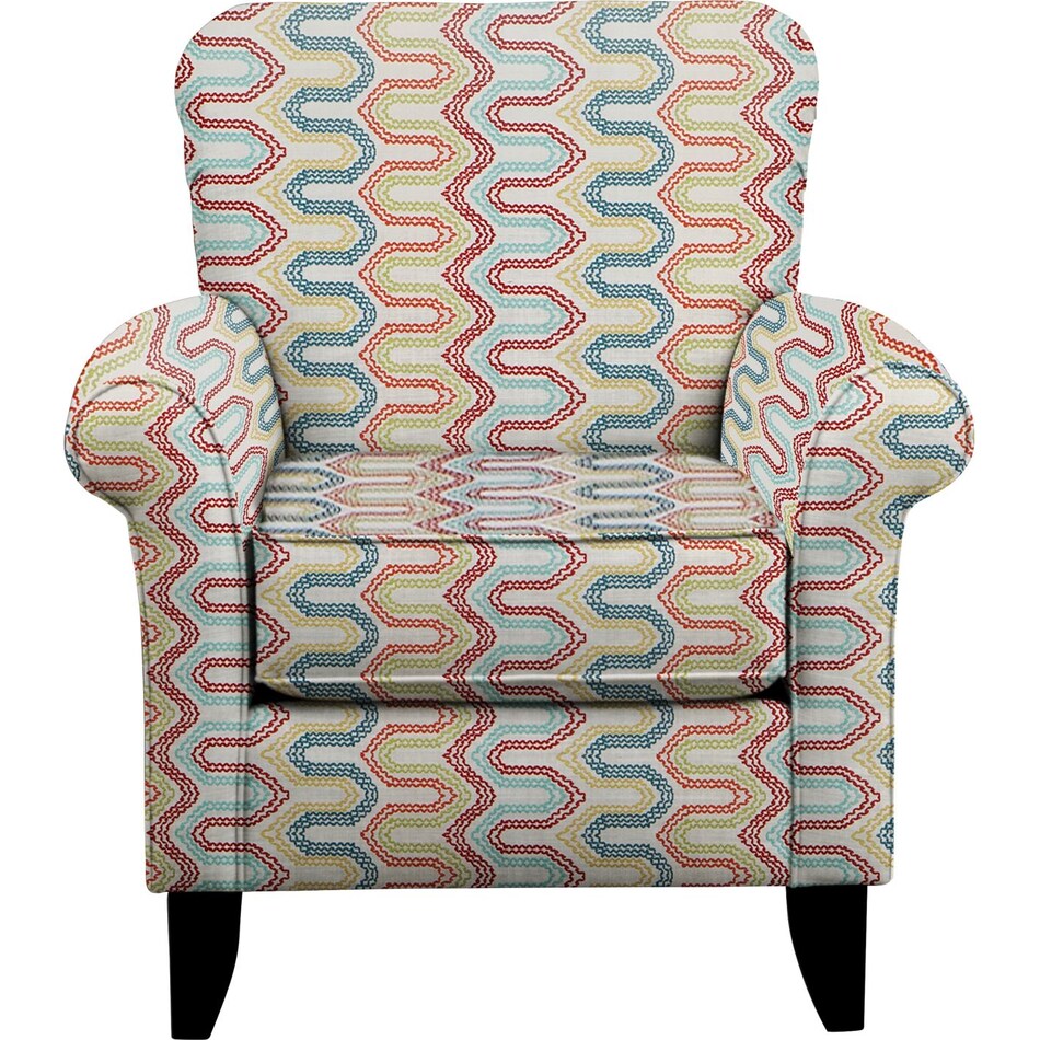 tracy multicolor accent chair   