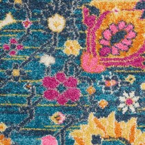 tralee blue area rug  round   