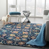tralee blue area rug  x    