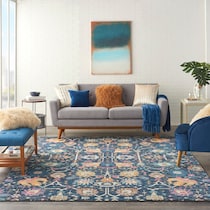 tralee blue area rug  x    