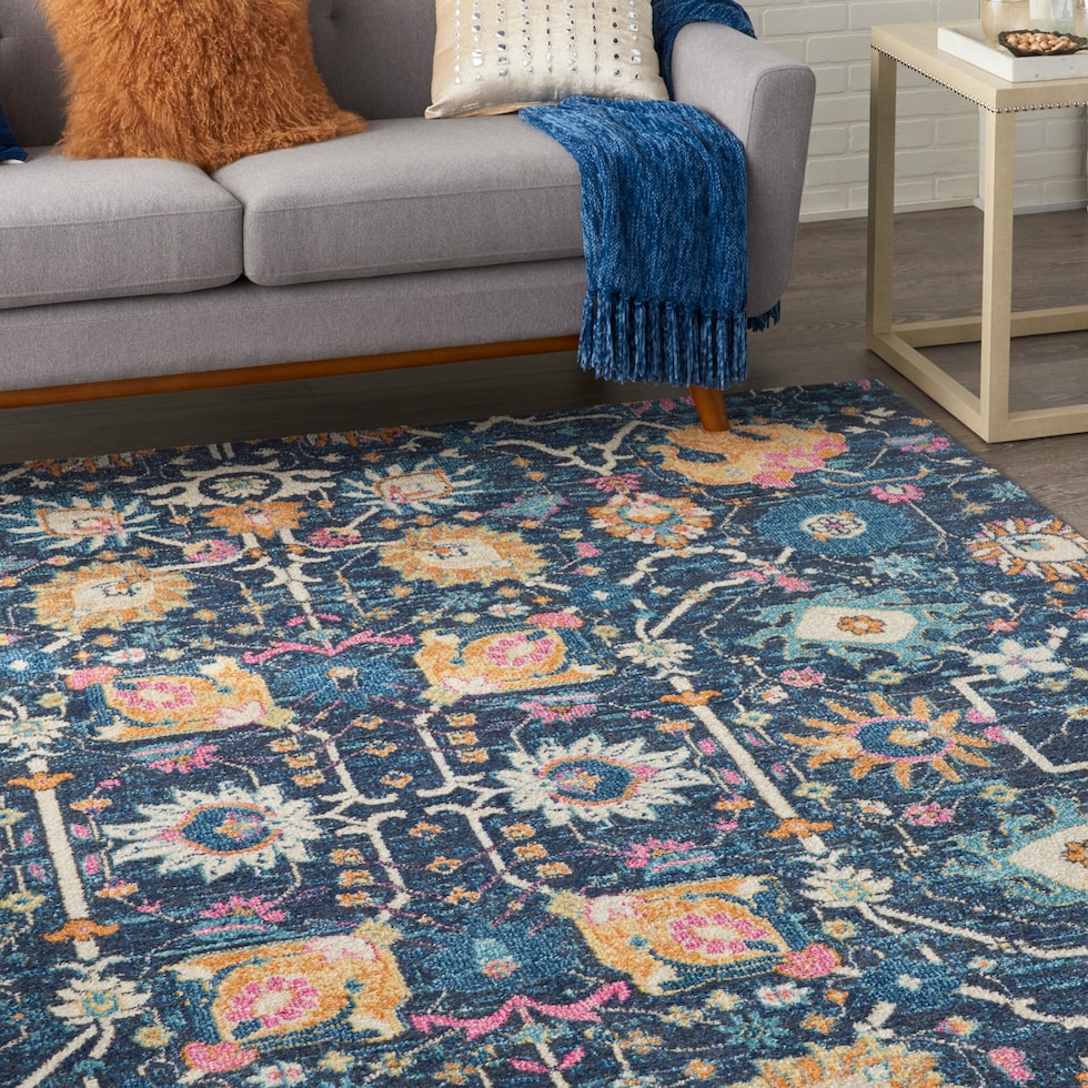 tralee blue area rug  x    