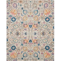 tralee ivory multicolor area rug  x    