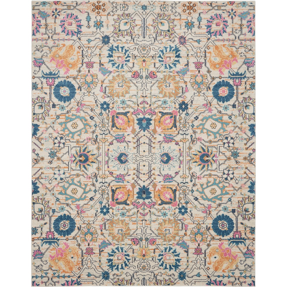 tralee ivory multicolor area rug  x    