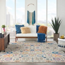 tralee ivory multicolor area rug  x    