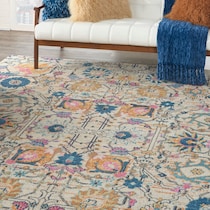 tralee ivory multicolor area rug  x    