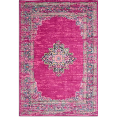 Tralee Area Rug - Fuchsia