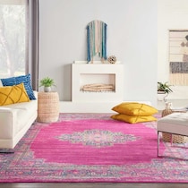 tralee pink area rug  x    