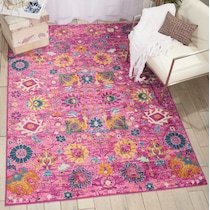 tralee pink area rug  x    