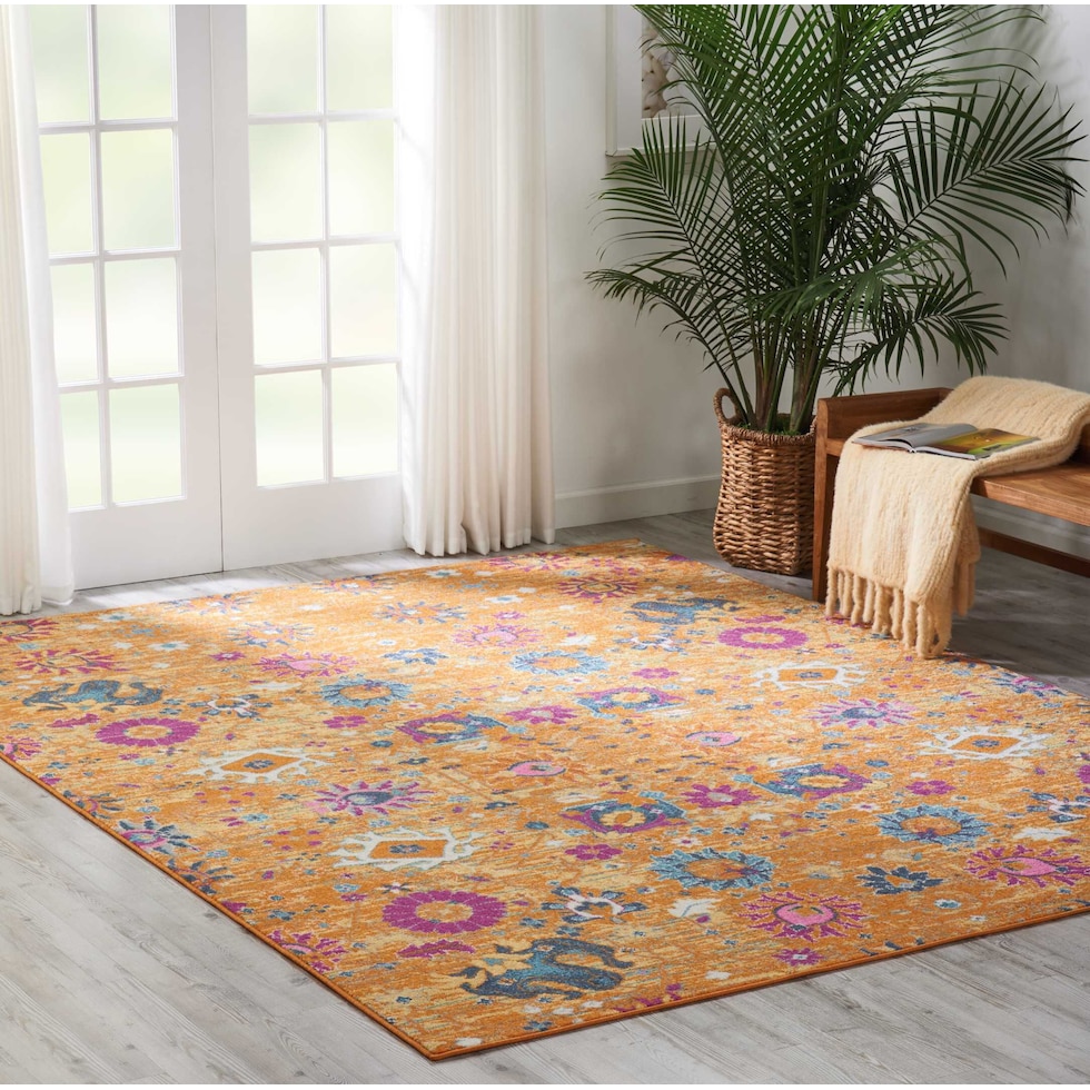 tralee yellow area rug  x    
