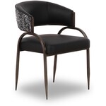 travis black dining chair   