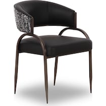 travis black dining chair   