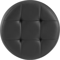 trelis black ottoman   