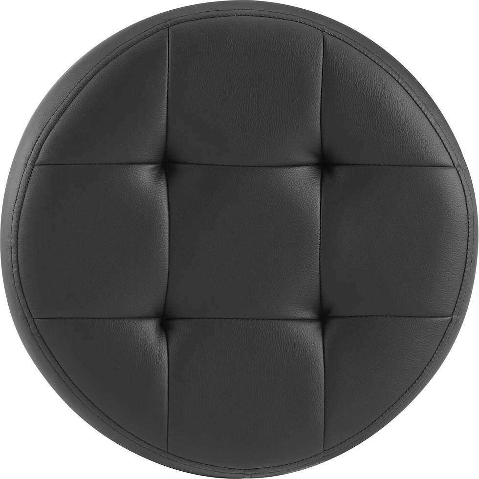 trelis black ottoman   