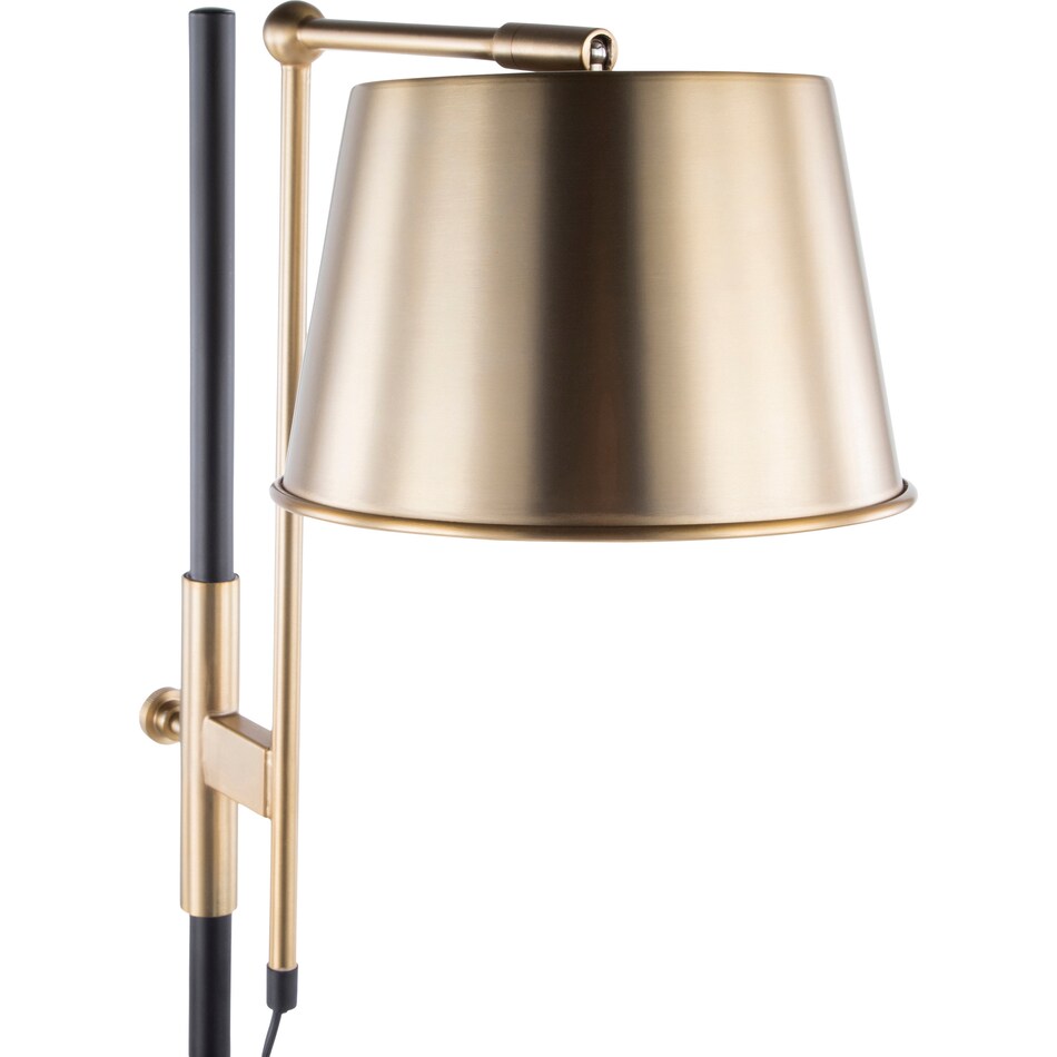 trellis black brass floor lamp   