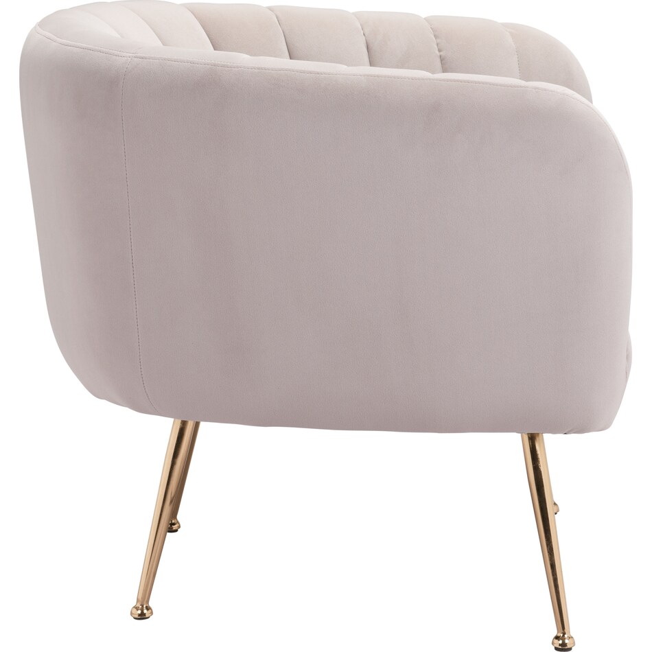 trent white accent chair   
