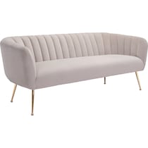 trent white sofa   