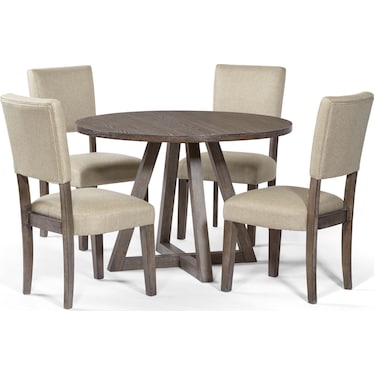 Trenton Dining Table with 4 Dining Chairs