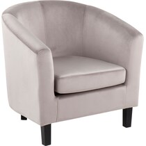 trevi silver accent chair   