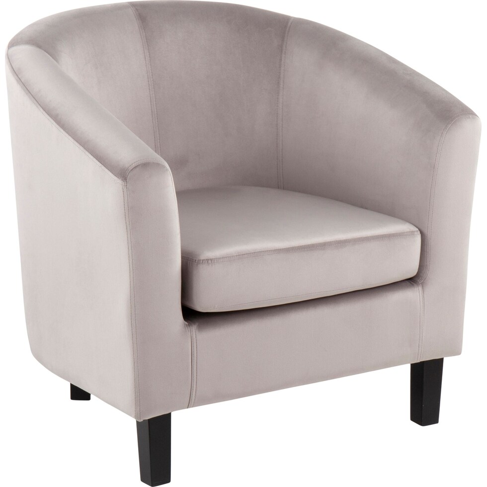 trevi silver accent chair   