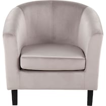 trevi silver accent chair   