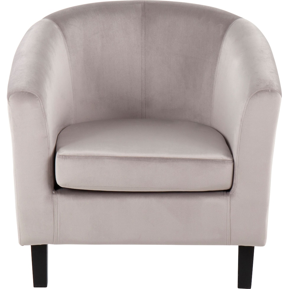 trevi silver accent chair   