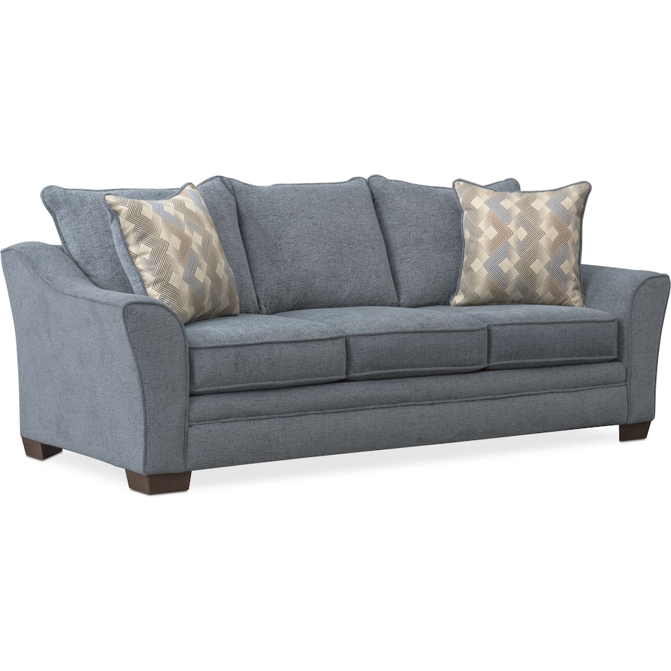 trevor blue sofa   